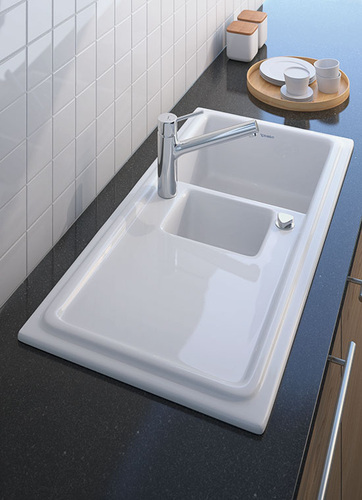 Edel kann es auch in der Küche zugehen
(Bild: Duravit) Edel kann es auch in der Küche zugehen
(Bild: Duravit)