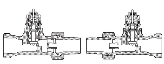 Welches der beiden Ventile ist Standard und welches wird vom Heizkörper 
ausgehend durchströmt? Bilden Sie sich mal Ihre Meinung.
Ein Tipp: Die Verschraubung wird am Körper montiert.