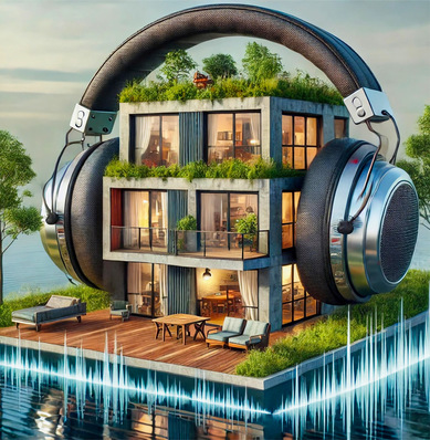 © Bild: DALL·E/Held/SBZ Monteur Schallschutz im Hochbau ist als Thema ein Dauerbrenner